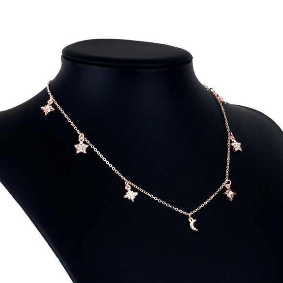 4/$30 Dainty Celestial Rosegold Necklace - Picture 3 of 7